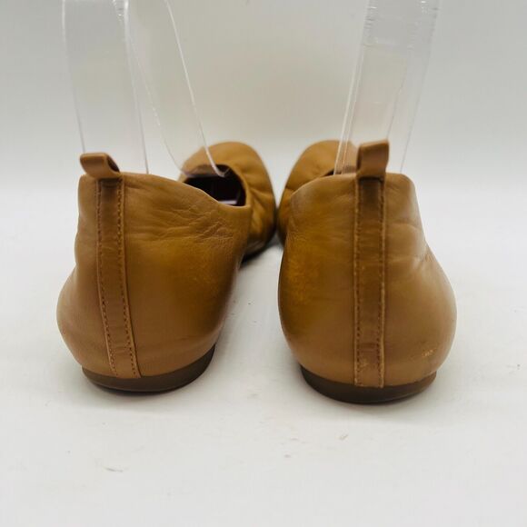 J Crew Ballet Flats Womens 7 Nude Brown Leather Cece Leather Shoes Core - Picture 6 of 13